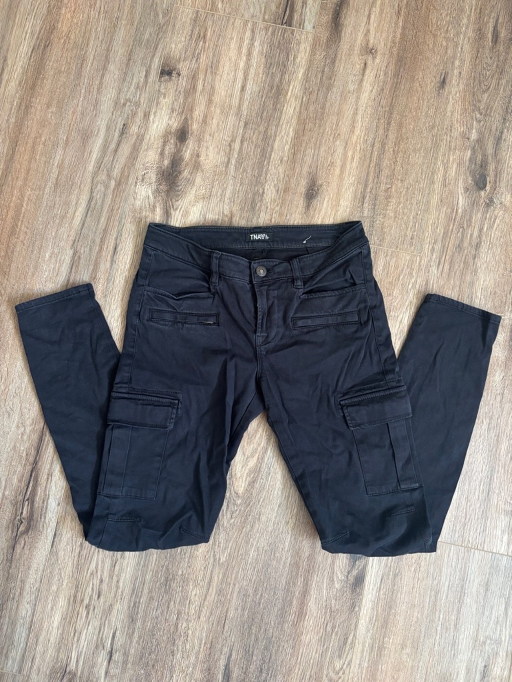 Black Twill Cargo Women’s Jeans